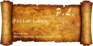 Pallek Laura névjegykártya